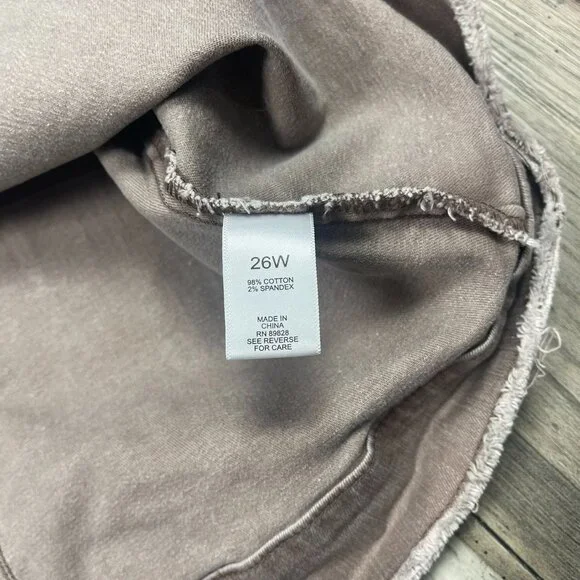 LOGO Lori Goldstein Enzyme Wash Stretch Twill Jacket 26W - Picture 8 of 9